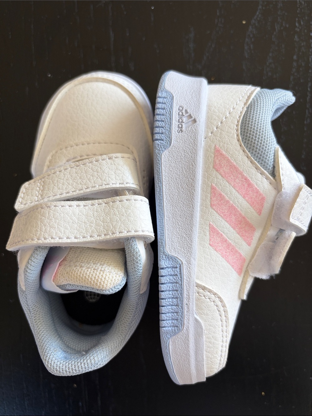Adidas White Kids Velcro Sneakers